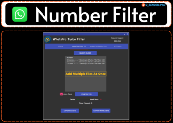 WhatsApp Number Filter Software