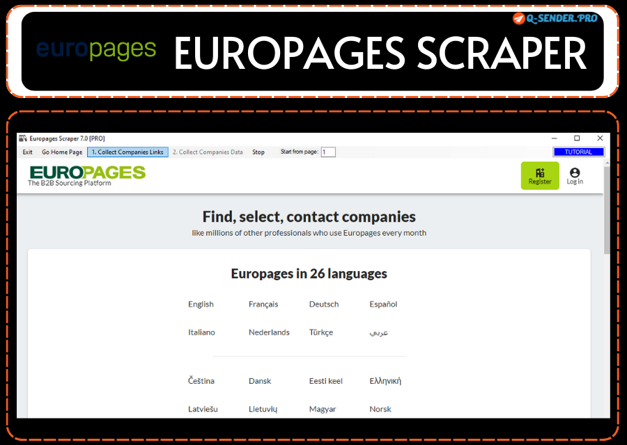 EUROPAGES SCRAPER