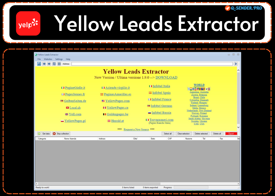 Yellow Leads Extractor